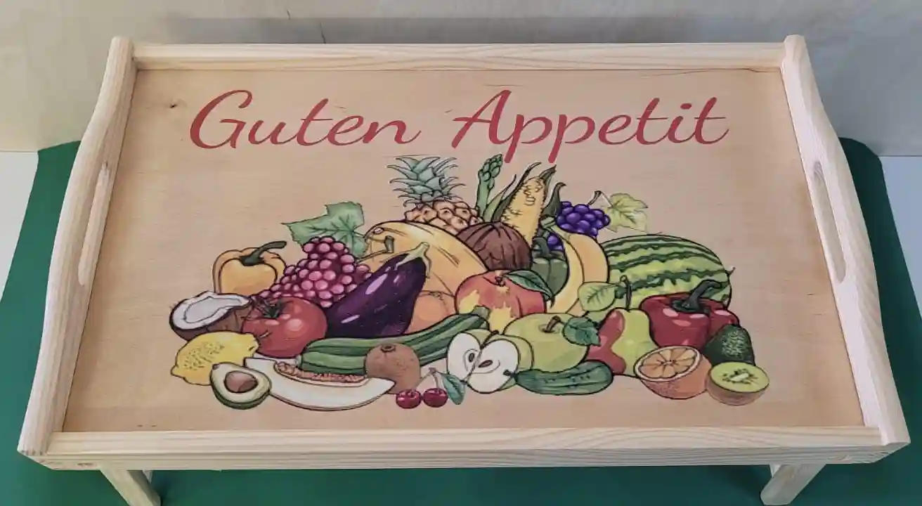 PIKUSA — taca śniadaniowa z motywem owoców, Guten Appetit